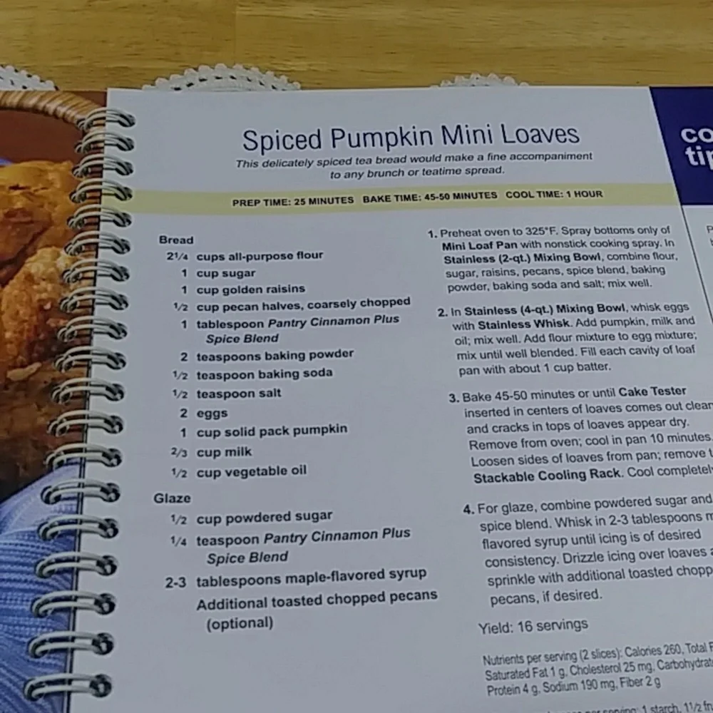 Pampered Chef Stoneware Inspirations Cookbook